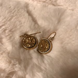 Gold earrings